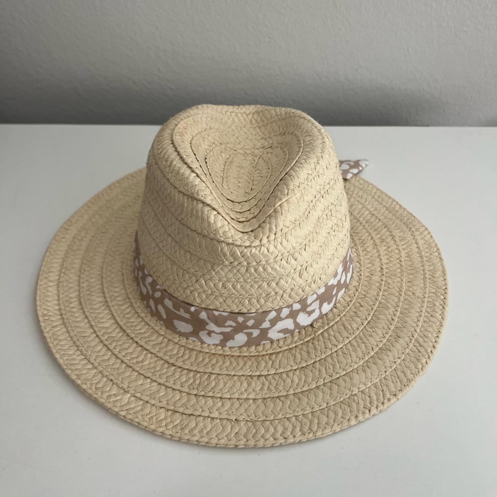 Girls Straw Wide Brim Hat - Picture 3 of 7